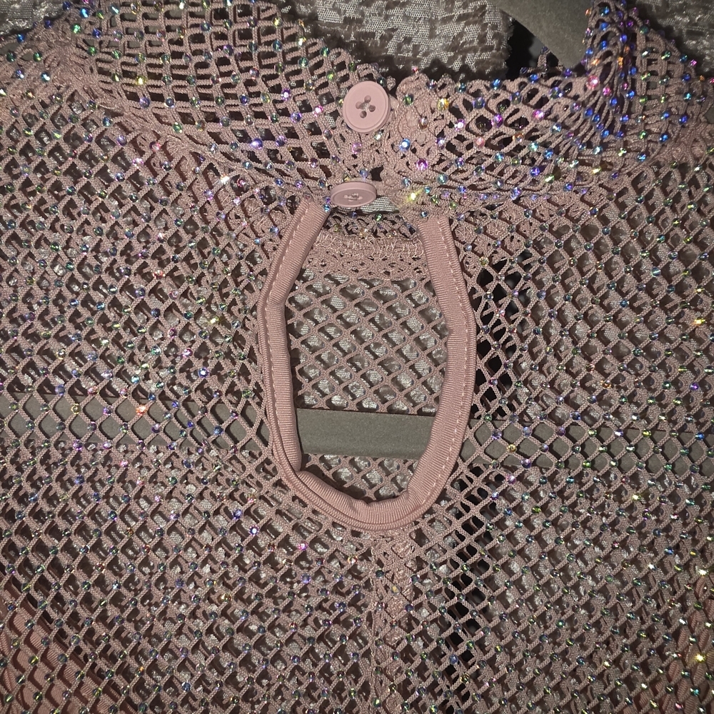 Sparkling Pink Long Sleeve Dress - Picture 5 of 6